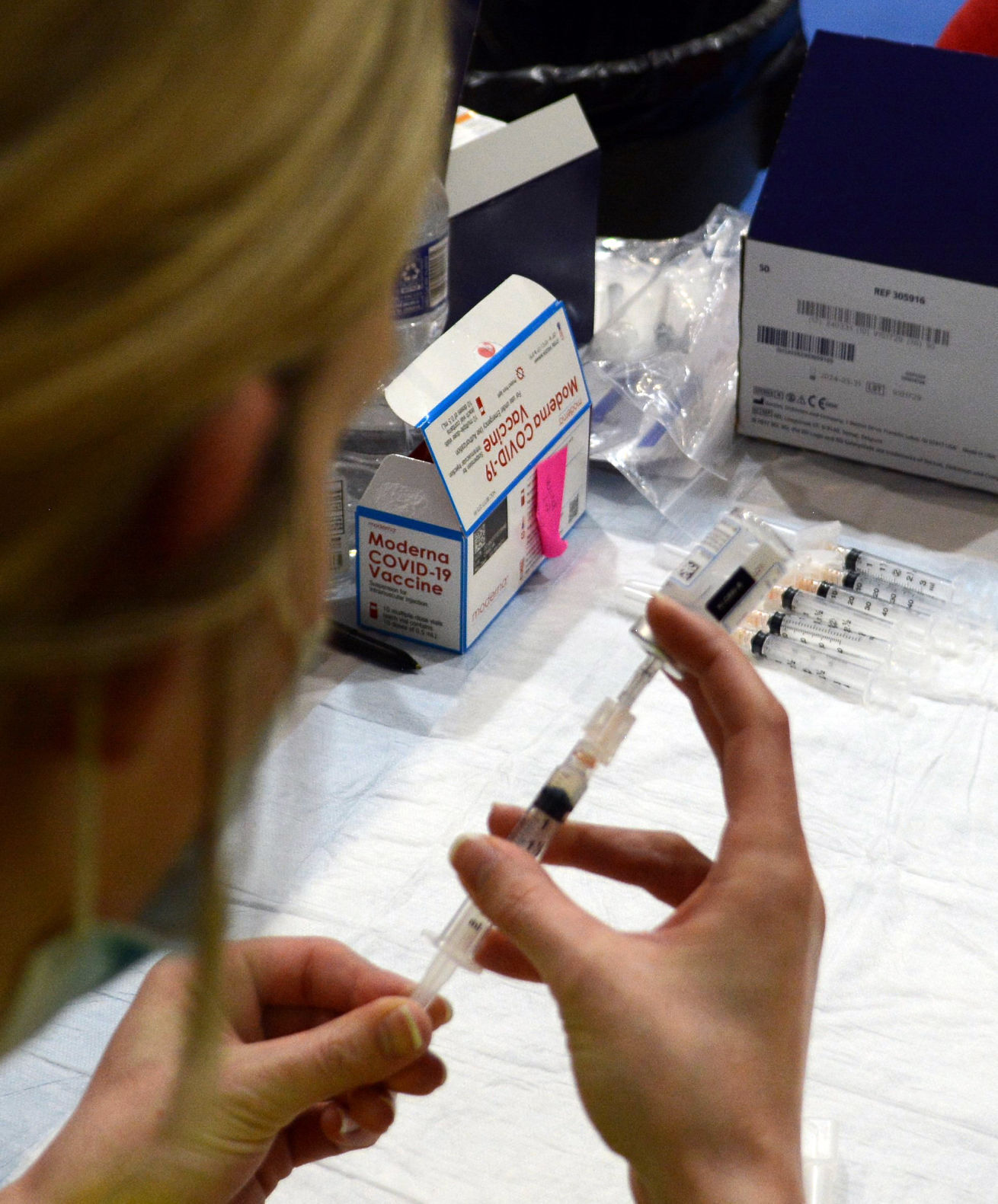 Baraboo community vaccination clinic, March 31